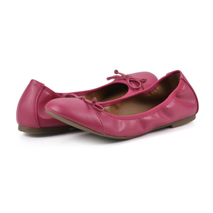 Sunnyside II Flat - Super Pink Faux Leather