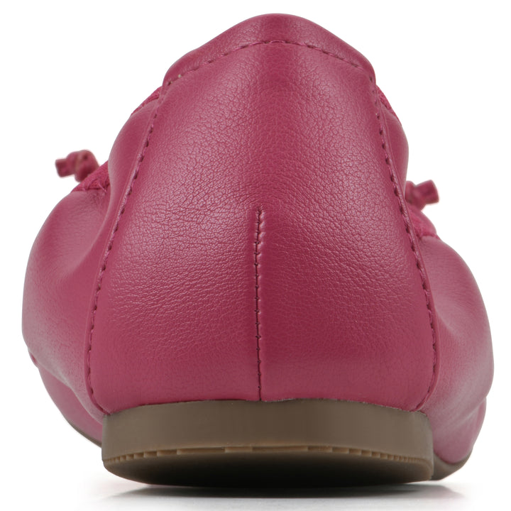 Sunnyside II Flat - Super Pink Faux Leather