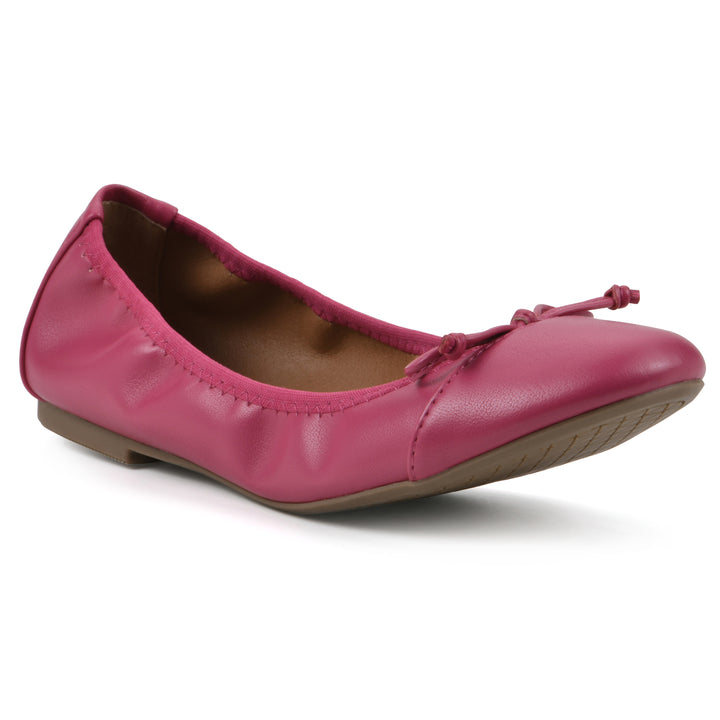 Sunnyside II Flat - Super Pink Faux Leather