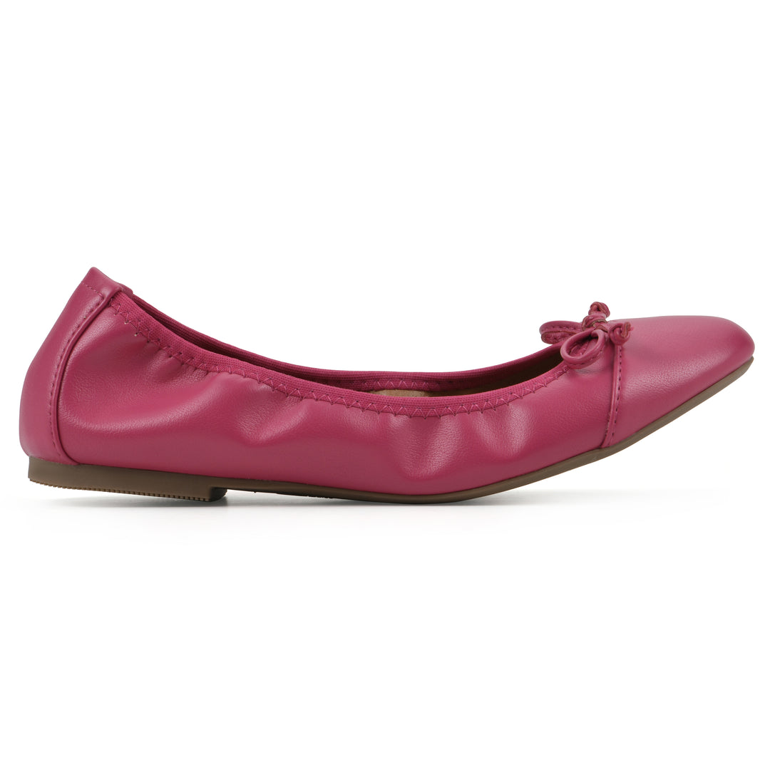 Sunnyside II Flat - Super Pink Faux Leather