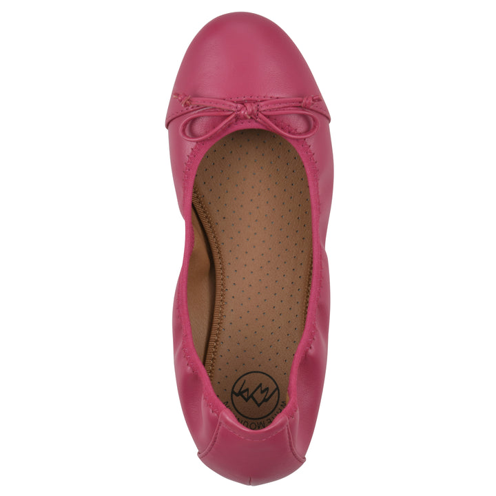 Sunnyside II Flat - Super Pink Faux Leather