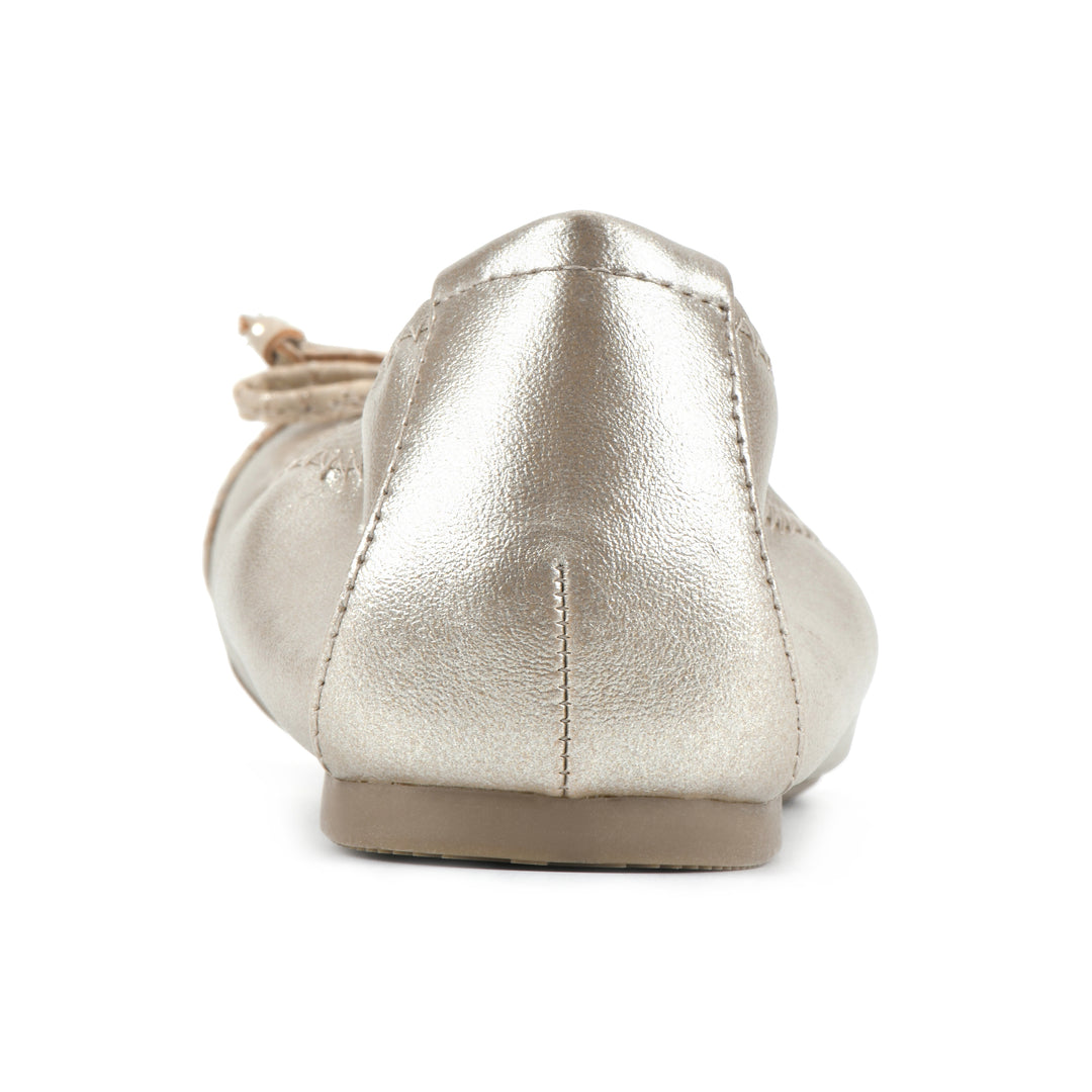 Sunnyside II Flat - Antique Gold Multi Snake Print