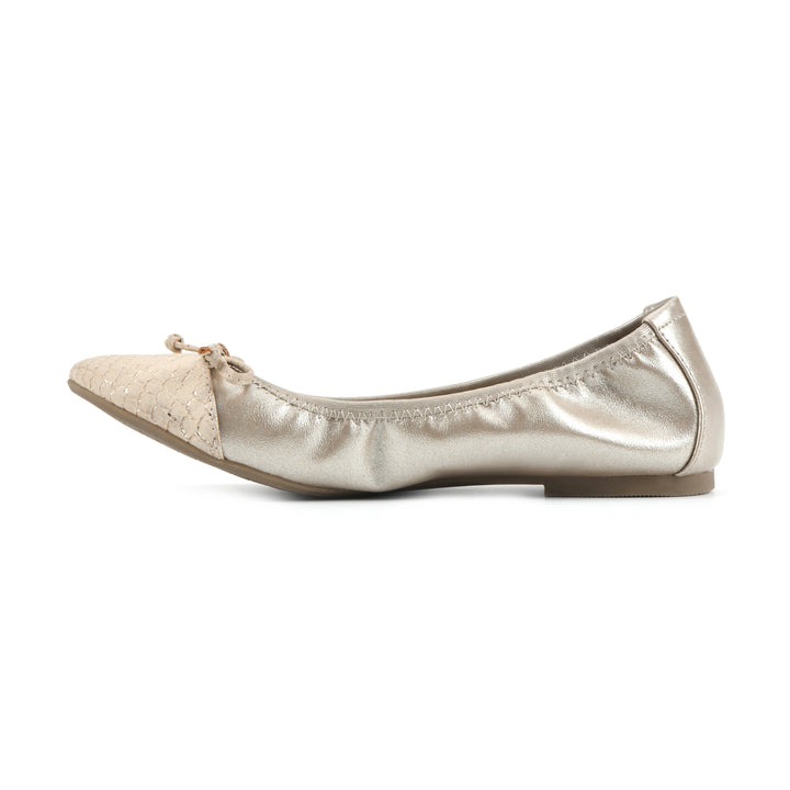 Sunnyside II Flat - Antique Gold Multi Snake Print